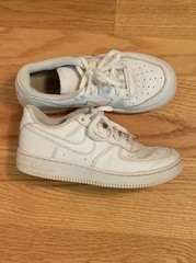 nike air force 1 gs low top leather size 2Y white 314193-117 youth 2 ❤️cb15m3