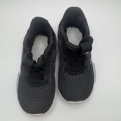 Unisex Kids Adidas Racer TR 2.0 K Black Lace Up Athletic Sneakers