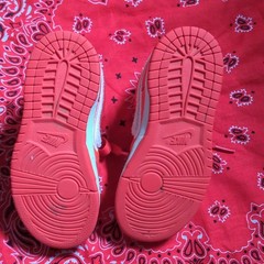 Nike Dunk Low Kids 11C Red/White Textile Low Top Lace-Up Sneakers FZ3549-612
