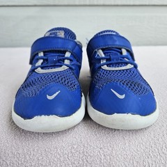 Nike Flex Contact 3 Hook & Loop Sneaker SZ 11.5C Blue Breathable AR4152-400