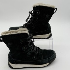 SOREL Whitney II Joan Lace-Up Boot Kid’s Size 3 Black 100g Insulation Traction