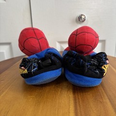 Marvel Spiderman Character Slip On Slippers Kids Size 11-12