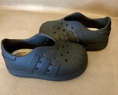 adidas Ortholite Lightweight Breathable kids Black Slip-On Casual Shoes