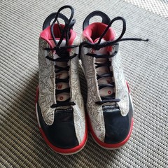 ​Jordan Dub Zero GS White Black University Red DV1360-160 Size 4Y Laser Etched