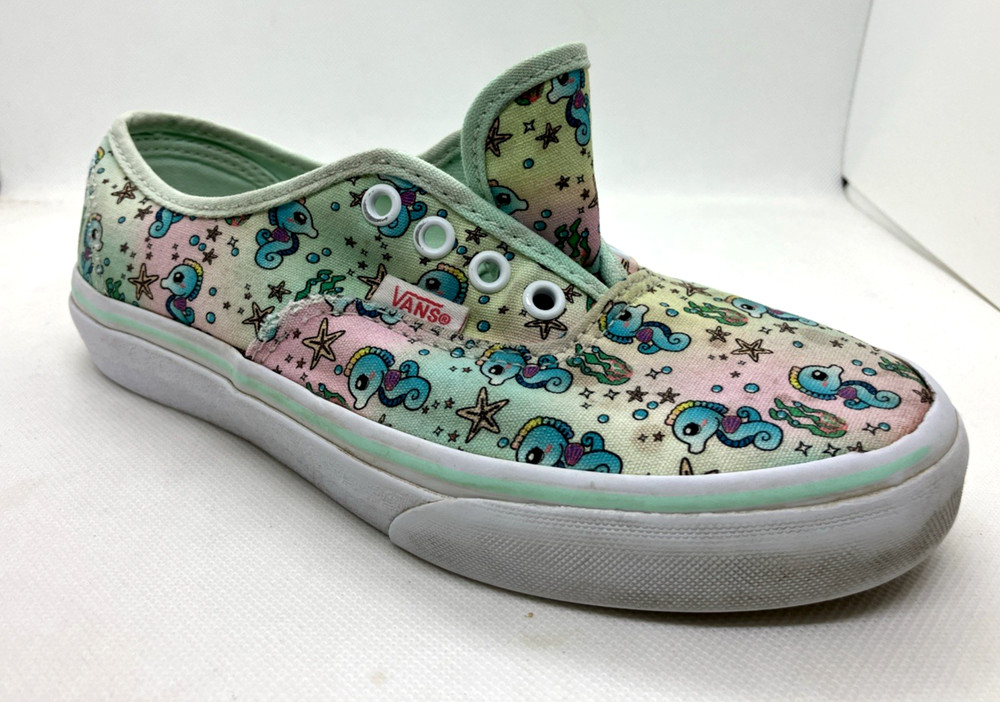 Vans Toddler Ombre Pink Blue Starfish Seahorse Sneakers Ombre Size 3