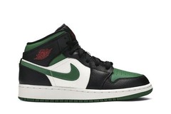 Nike Air Jordan 1 Mid GS Black Pine Green 554725-067
