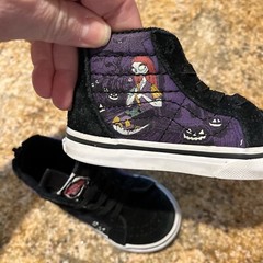 Vans Hi Zip Back The Nightmare Before Christmas Glow in the Dark Kids Sz 6.5
