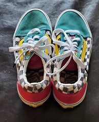 Vans Classic 80s Kid Sneakers kids Size 3 Skate Shoes 721454 Multicolored *B5