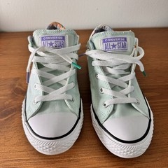 Converse CTAS Madison Ox Tal Lilac White LE Lace Up Canvas Sneakers Sz 3 EUR 35