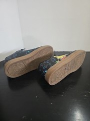 SpongeBob Patrick Star Kids Sneakers Black Bubble Print Shoes Size 4 Youth