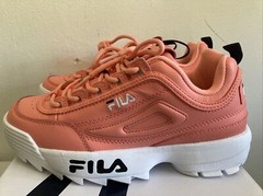 Fila Disruptor II Premium Athletic Sneakers, Size 7 Kids Youth – Pink 👟