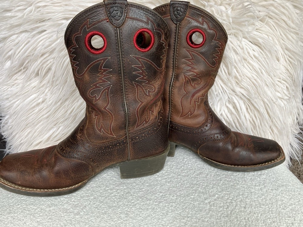 Ariat Youth Roughstock Western Boot US Size 4 Style 10014101