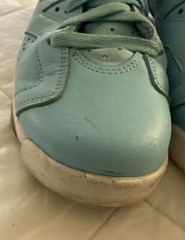 Nike Air Jordan 6 Retro Pantone Still Blue GG 543390-407 Sneakers White 2016 7Y