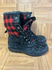 RARE🔥 Sz 6 – UGG Butte II Plaid Winter Waterproof Redwood Boots 1019797K Duck