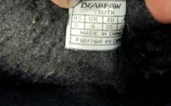 Bearpaw Winter Boots Youth Size 5 Black Emma Suede Wool Blend