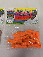 2 Packages Vintage Curly Spring Laces for Sneakers 1980’s 12 Laces Per Package