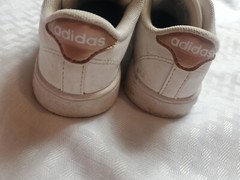 Adidas Baseline CMF INF Tennis Sneaker DB2755 Size 9.5 k copper white kids