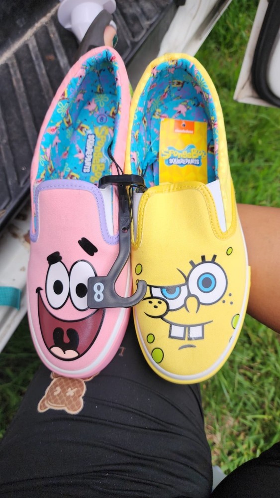 Nickelodeon SpongeBob & Patrick Slip-On Canvas Shoes Unisex Kids US 8