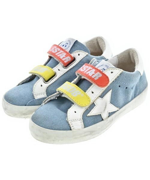 GOLDEN GOOSE GGDB SUPERSTAR Blue Suede Strap EU:27 US:10 Kids Sneakers