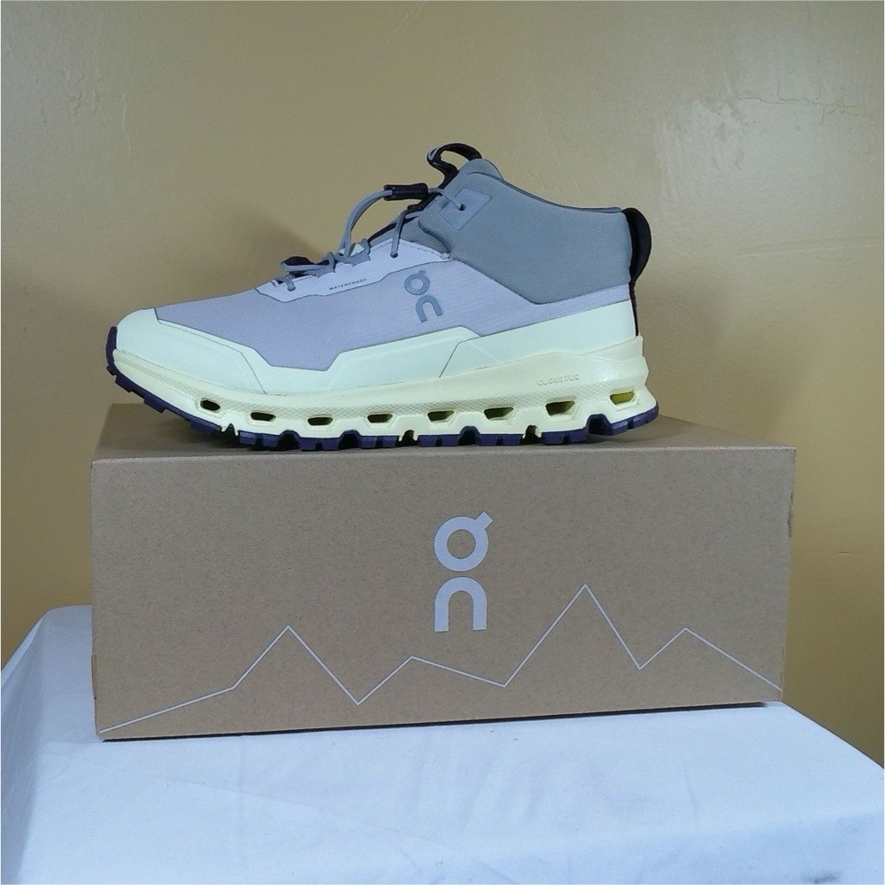 On Cloudhero Mid Waterproof Unisex Kids Sneakers Silver US 3.5