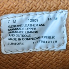 Timberland Boots Wheat/Tan 7M Primaloft Junior 6″ 12909 Waterproof 200 grams NUC