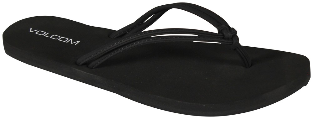 Volcom Girl’s Forever and Ever Sandal – Black Out – New