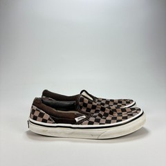 Vans Classic Black Pewter Checkerboard Slip On Skate Shoes 721356 Youth Size 3