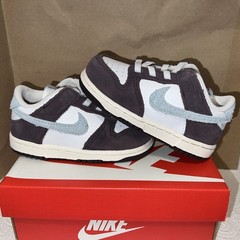 NEW Nike Dunk Low SE (TD) White/Glacier Blue-Burgundy Ash IB5723-100 SIZE 7c