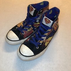Converse All Star High Top Kids Superman Size 2.5