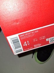 Nike Uplift SC (GS) Green/Black Mesh Low Top Lace Up Kids Sneakers 4.5Y