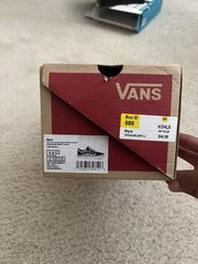 VANS Ward Unisex Kids Checkerboard Black/White Low Top Lace-Up US 5