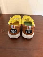 Hey Dude Wally Funky SpongeBob Yellow/Brown Low Top Sneakers Youth J3 EU 35