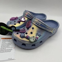 Crocs Sleepover Party Classic Clogs Kids Glow In The Dark Purple Sz US C13