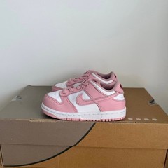 Nike Dunk Low White/Pink Toddler Sneakers HV0929-100- SZ 8 C