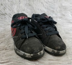 HEELYS ‚Propel 2.0‘ Black Red Skating Skate Heel Shoes Size Youth US 2 EUR 33