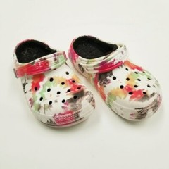 Crocs lined tie dye slip on clogs child’s 12