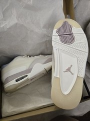 Jordan Flight Origin 4 GS 7Y White Purple Blue Leather Low Top Sneakers