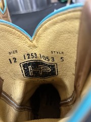 hpk1053 Kid’s Crazy Train Patchwork Square Toe Western Boot by Horse Power