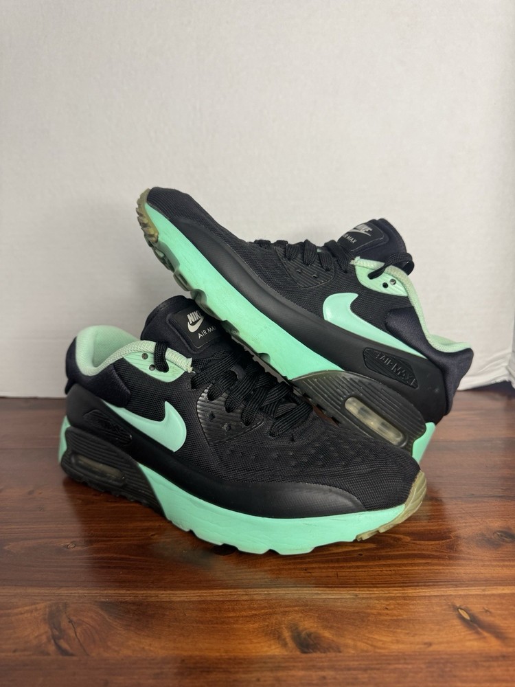 Nike Air Max 90 Ultra Shoe Youth 6.5Y Womens Size 8 Rare HTF 2016 Black Ice