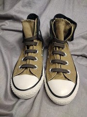 Converse All Star Chuck Taylor Junior Size 1 Sneakers 645224F Green And Black