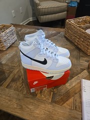 Nike Dunk High GS Girls Shoes Size 6 Color: Summit White/Football Grey