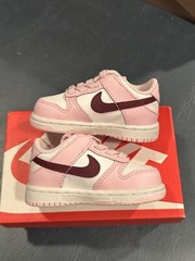 Size 4C – Nike Dunk Low TD Pink Foam Red White Valentine’s Day CW1589-601