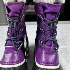 Sorel Youth Yoot PAC Nylon Waterproof Boot Size 7 Wild Iris/Dark Plum New in Box