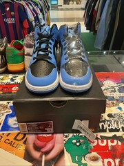 Size 5.5 (GS) – Jordan 1 Mid University Blue Black