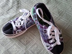 Monster Jam-Grave Digger-Canvas Upper Lace Up Sneakers- Kids Size 11