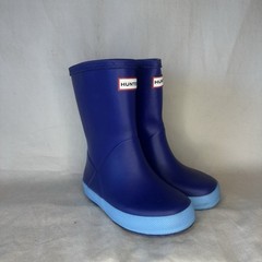 HUNTER Original Kids First Classic Unisex Wellington Boots Bitter Indigo UK 8