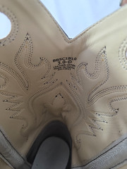 Cody James Inlay BBSC1810 Brown Pull On Square Toe Western Boots Youth Size 3 D