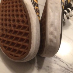 Vans Kids 2.5 „Sunflowers“ Updated No Tie Strings Excellent Condition