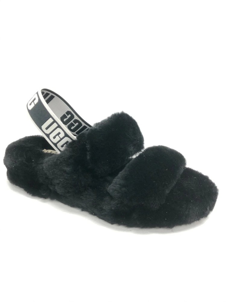 UGG Australia Kid’s Oh Yeah Slide Slippers Shoes Black 1115725K Size 13
