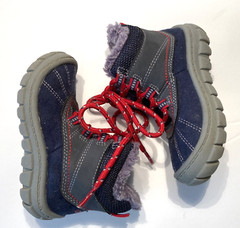 Toddler Boy’s OshKosh B’gosh Blue & Gray Marley2 Durable Fur-Lined Boots- Size 6